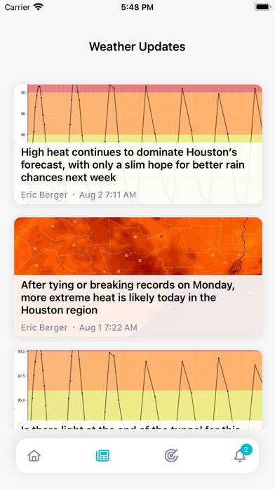 Space City Weather App screenshot