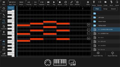 Helium AUv3 MIDI Sequencer Bildschirmfoto