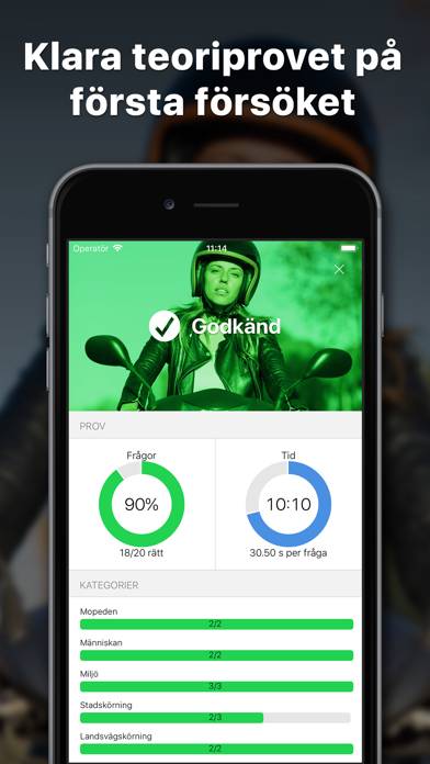 IKörkort Moped App skärmdump #1