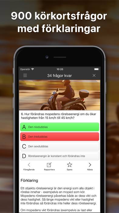 IKörkort Moped App skärmdump #3