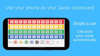 Qwixx Scorecard