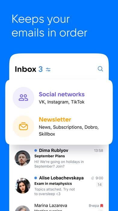 VK Mail: secure email client App screenshot