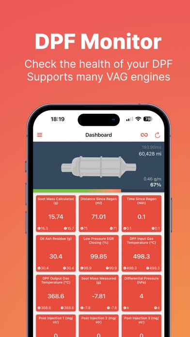 DPF Monitor for VAG Captura de pantalla de la aplicación #1