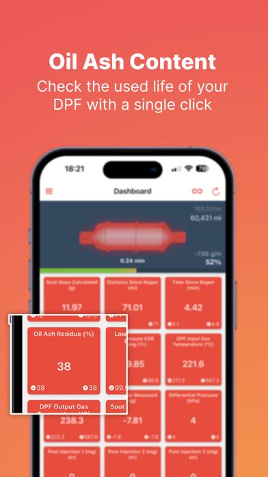 DPF Monitor for VAG Schermata dell'app #3