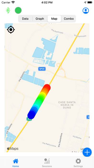 Meteotracker Schermata dell'app