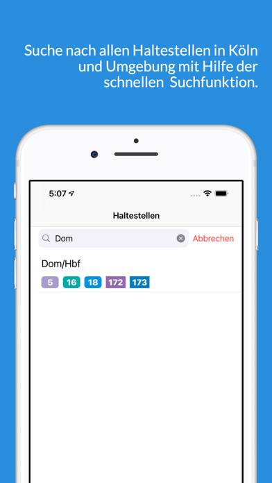 Kölner Bus & Bahn App-Screenshot #5