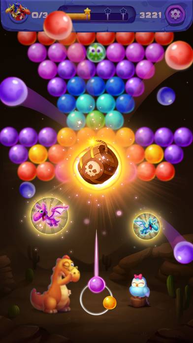 Dinosaurs Bubble Shooter App preview #5