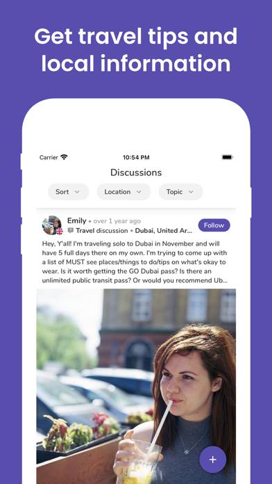 Travel Ladies App-Screenshot