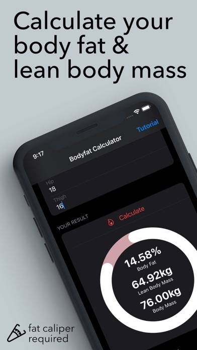 Body Fat Calculator Pro screenshot