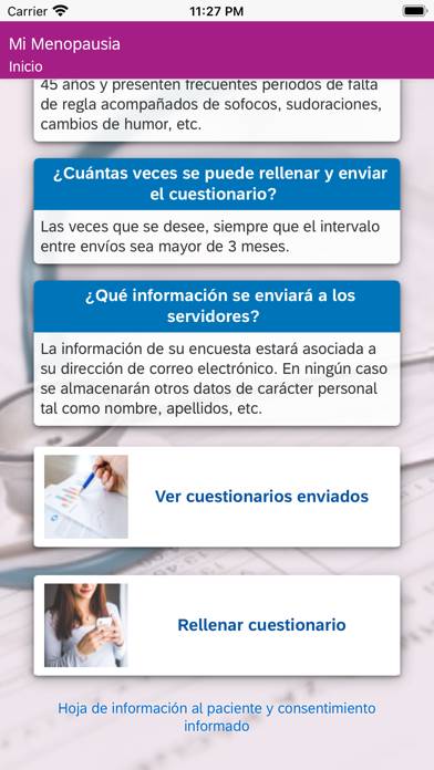 Mi Menopausia Captura de pantalla de la aplicación