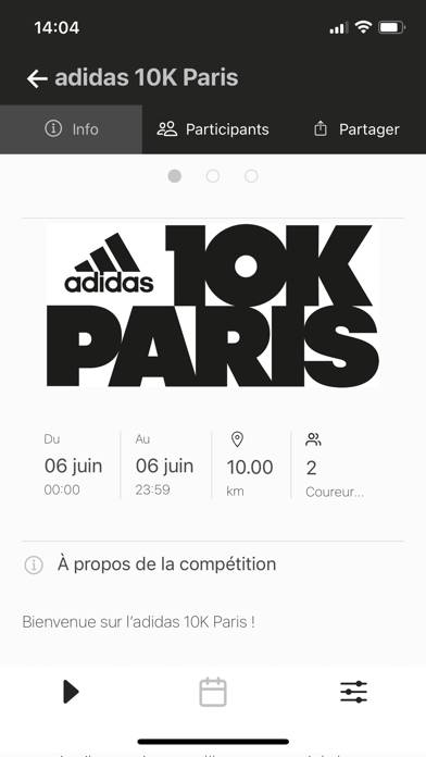 Adidas 10K Paris App screenshot #1