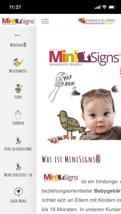 MiniSigns Babygebärden App-Screenshot #1