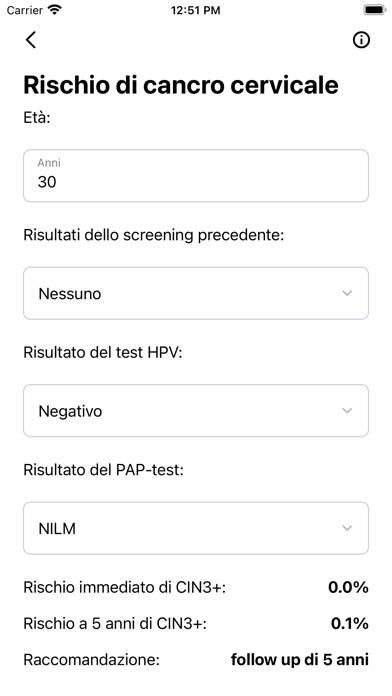 Calcolatrice Ostetrica Schermata dell'app