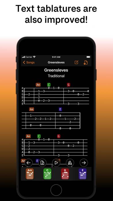 SongFolio: Chords,Tabs,Setlist Capture d'écran de l'application