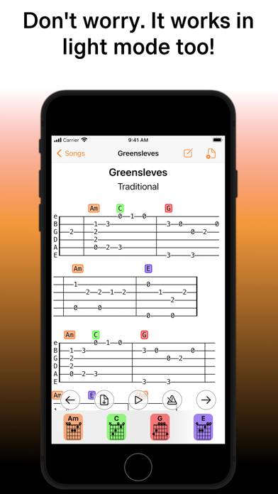 SongFolio: Chords,Tabs,Setlist Capture d'écran de l'application