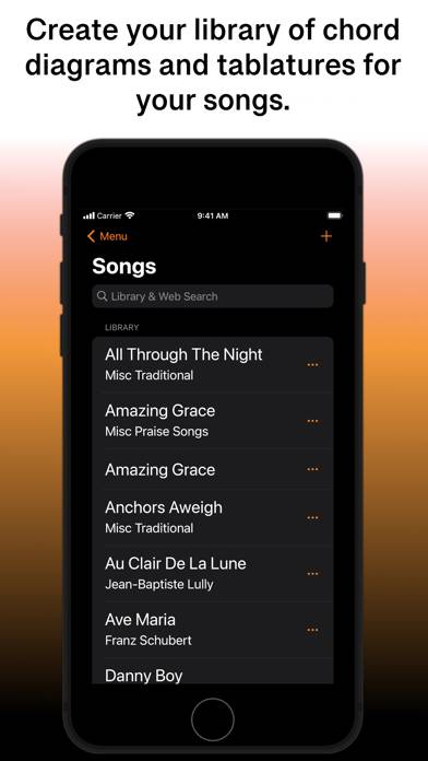 SongFolio: Chords,Tabs,Setlist Capture d'écran de l'application