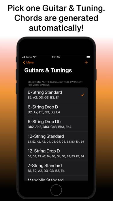 SongFolio: Chords,Tabs,Setlist Capture d'écran de l'application