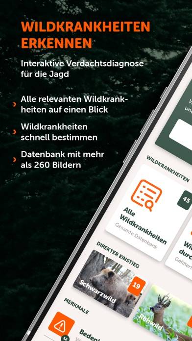 Wildkrankheiten erkennen App-Screenshot #1