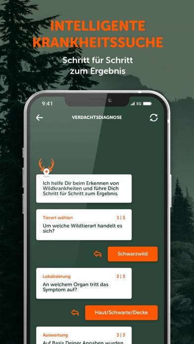 Wildkrankheiten erkennen App-Screenshot