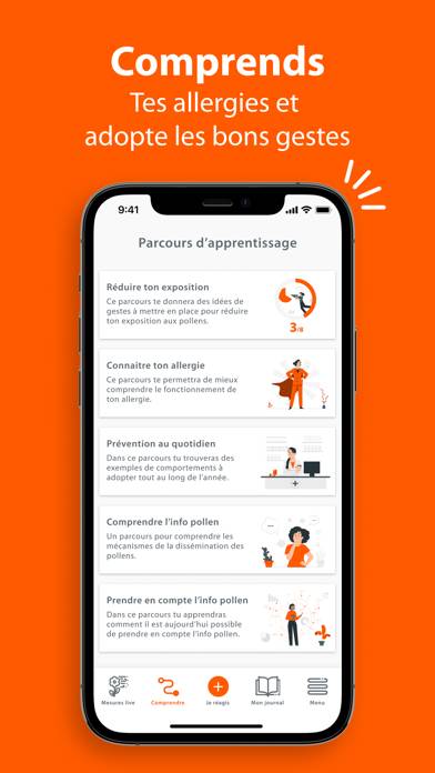 Live Pollen: Mesures Capture d'écran de l'application #3