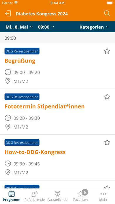 Deutsche Diabetes Gesellschaft App-Screenshot