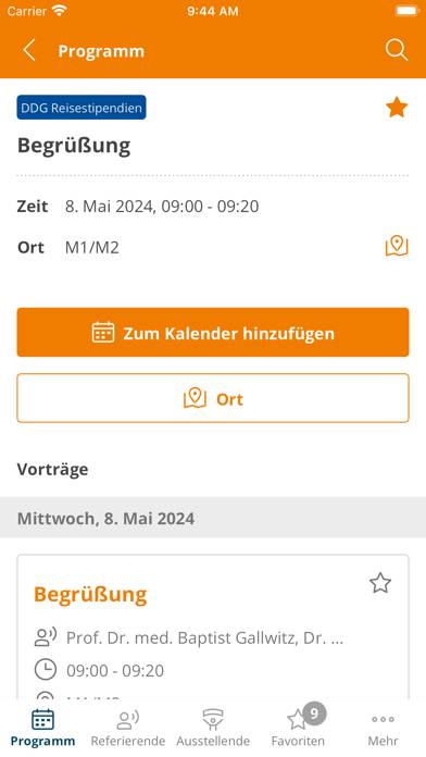 Deutsche Diabetes Gesellschaft App-Screenshot