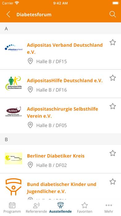 Deutsche Diabetes Gesellschaft App-Screenshot
