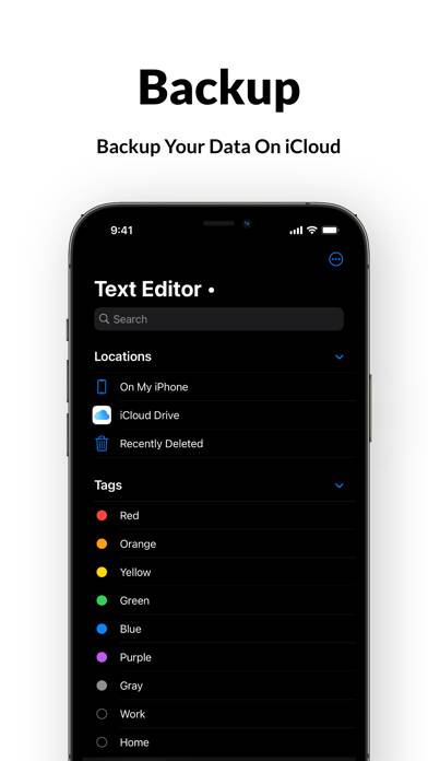 Text Editor App screenshot