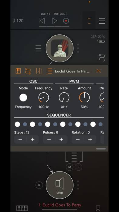 Euclid Goes to Party AUv3 Bass Captura de pantalla de la aplicación