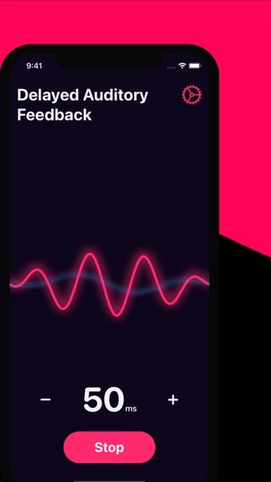 Qb | Delayed Auditory Feedback App screenshot #1