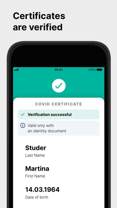 COVID Certificate Check Captura de pantalla de la aplicación #3
