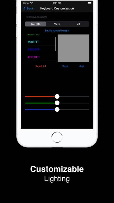 RGB Keyboard Captura de pantalla de la aplicación #4