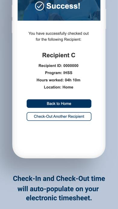 IHSS EVV Mobile App App screenshot