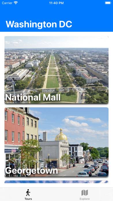 Historic Washington DC Tour App screenshot #1