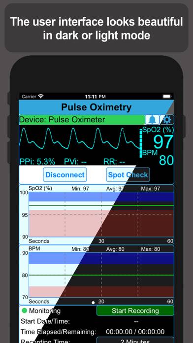 Pulse Oximetry Schermata dell'app