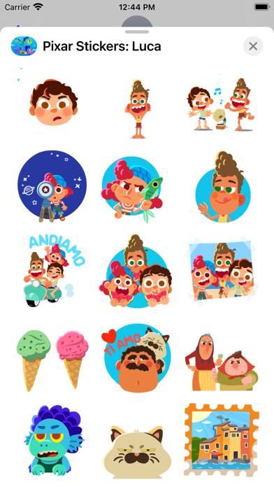 Pixar Stickers: Luca Captura de pantalla de la aplicación #3