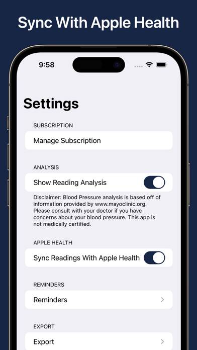 Blood Pressure Monitor Connect App screenshot #4