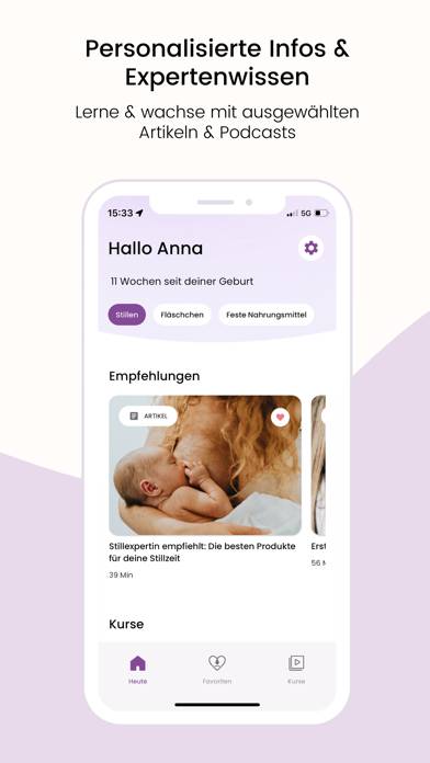 Mama: Stillen Rückbildung App-Screenshot #4