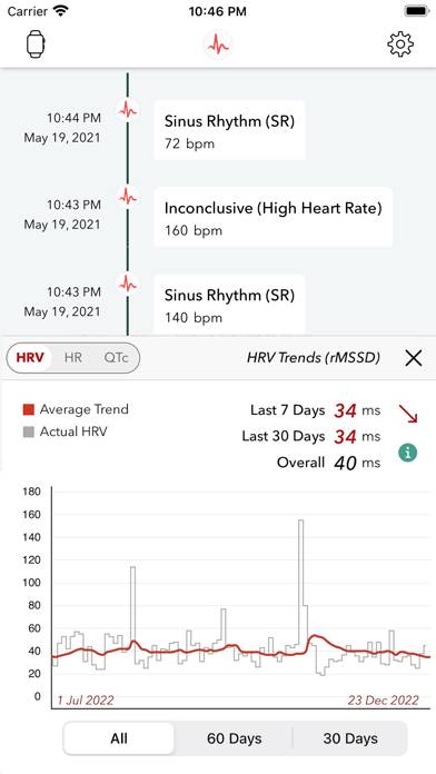 ECG plus | Analyzer for QTc & HRV Capture d'écran de l'application #2
