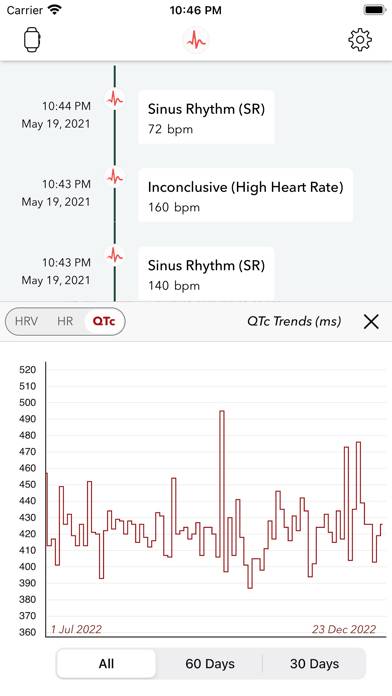 ECG plus | Analyzer for QTc & HRV Schermata dell'app #4