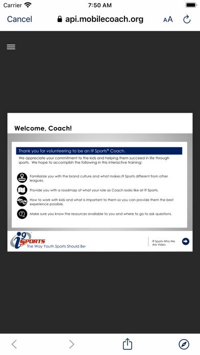 I9 Sports Game Day App App screenshot