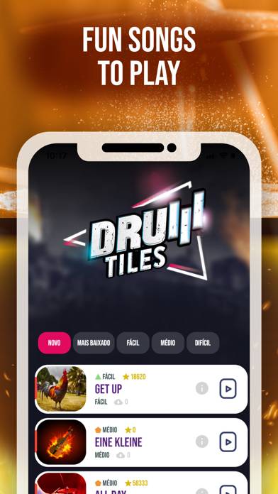 Magic Drum Tiles drumming game App screenshot #3
