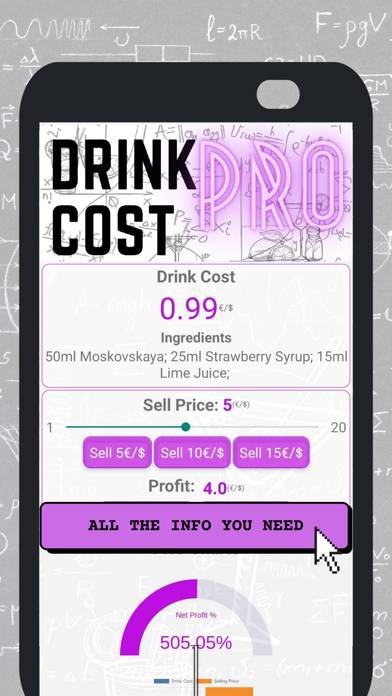 Drink Cost PRO App screenshot #2