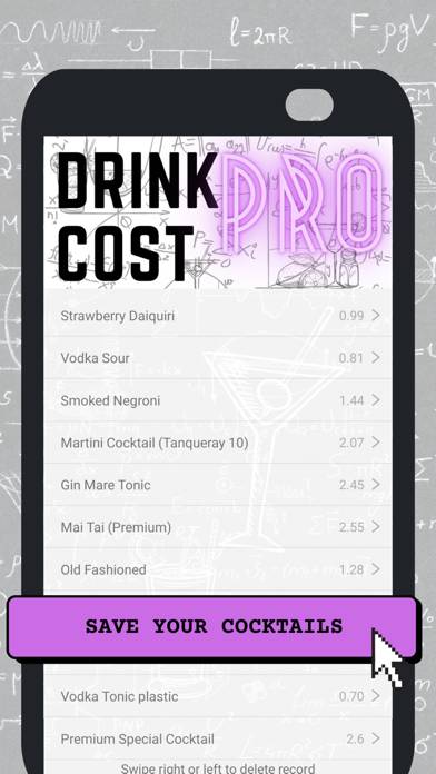 Drink Cost PRO Schermata dell'app #3
