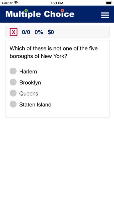 Multiple Choice Questions App screenshot #3