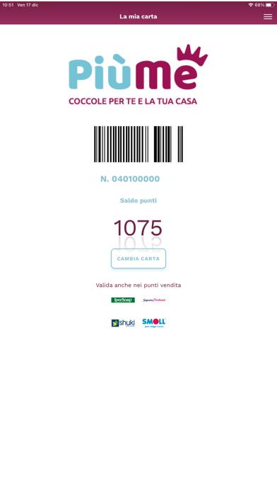 PiùMe Schermata dell'app