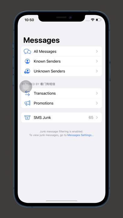 SMS Filter for Doge App screenshot #1