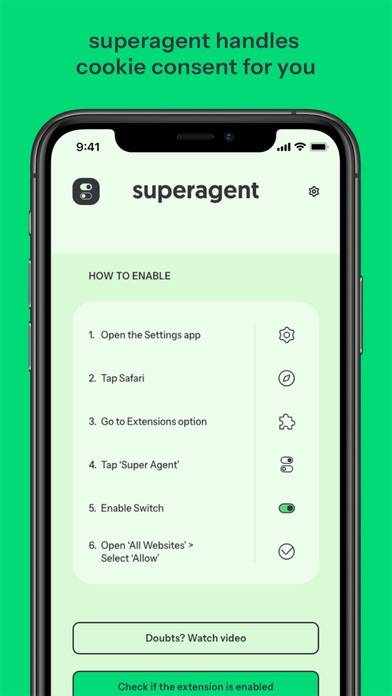 Super Agent for Safari App screenshot