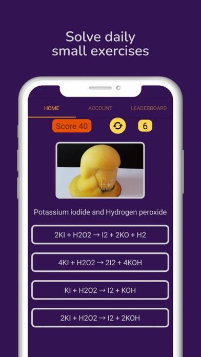 Chemistry Experiments Quiz game screenshot
