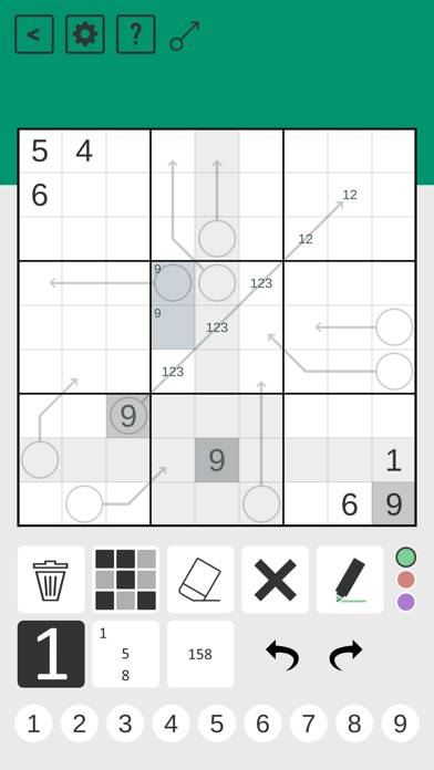 Arrow Sudoku Captura de pantalla de la aplicación #2